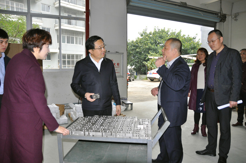 Chengxiang Bezirk Sekretär Wang Wencai überprüft Ruima Electric Manufacturing (Fujian) Co., Ltd.
